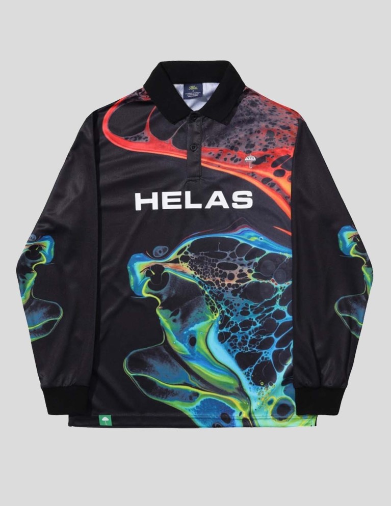 HÉLAS liquid ls polo black